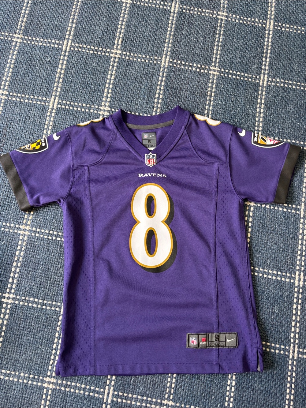 Official NFL Nike Kids Baltimore Ravens #8 Football Jersey sz small